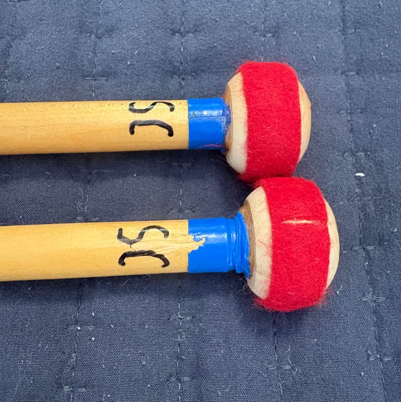 Rhapsody Hard Felt Timpani Mallets 2000s - Wood image 1