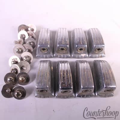 Ludwig/WFL 8x Tom/Snare Drum Small Classic Chrome Lugs Set 1 1/4" Vintage 50s image 1