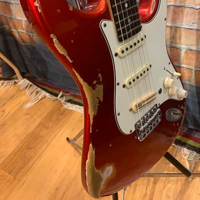 Fender Stratocaster Custom Shop Relic Body 1969 Candy Apple Red True Temperament Neck image 18