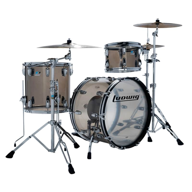 Ludwig Vistalite Fab 3-Piece Shell Pack w/22" Kick - Bronze image 1