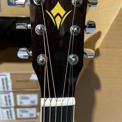 Washburn D10SCE Dreadnought Acoustic - Electric Guitar - Natural image 4