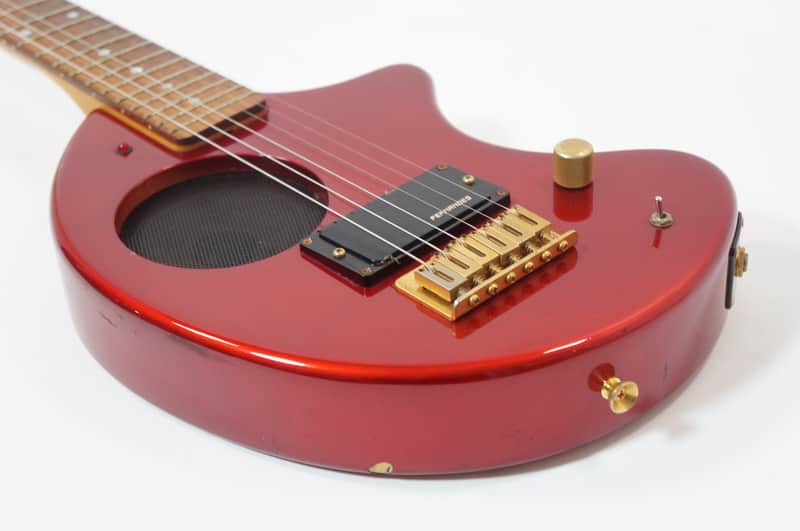 Fernandes ZO-3C NOMAD Metallic Red Gold Parts Built-in Amp travel
