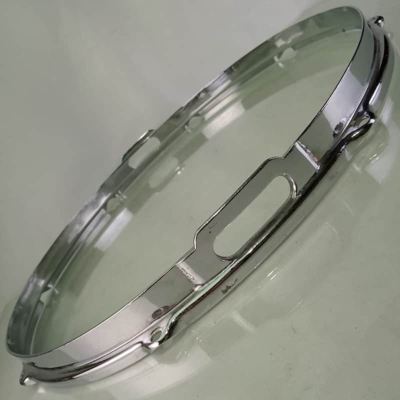 Leedy 15"Stick-Chopper COB Snare Drum Resonant Rim/Hoop Double-Flng Chrome-Brass image 1