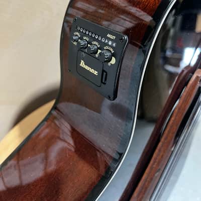 Ibanez AEGB24E AEG Acoustic-electric Bass Guitar - Mahogany Sunburst High Gloss image 2