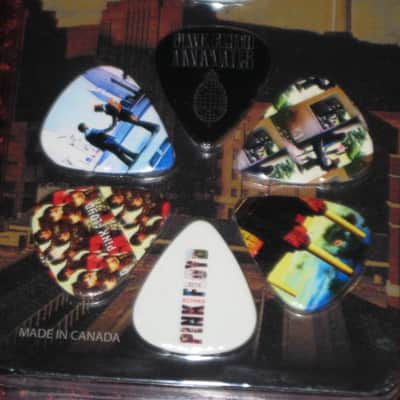 new in package (old stock) A+ Perri's Leather Ltd. / Perri's 12 Pack Of Pink Floyd Guitar Picks - Med Gauge - Celluloid Plastic, 351 shape - but slightly curved (LP12-PF1) LP12PF1 image 4