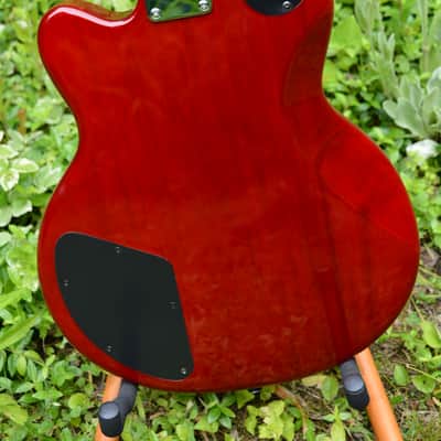 2000's DeArmond M65-C Guitar in a Cherry Sunburst finish, w/New Black Dunlop Straploks & New Black Garry Hardshell Case ~ Mint ! image 3