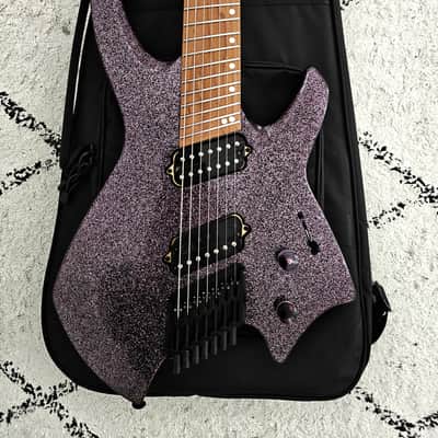 Ormsby Headless Goliath 7 GTR Run 17 Lavender Sparkle Multiscale 7 String image 1