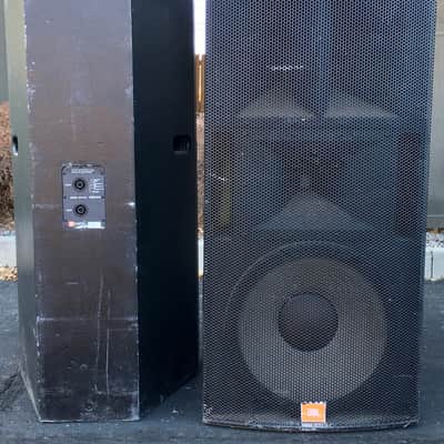 2 JBL VS3218-6 3-way speakers and 1 JBL DSC260 speaker processor image 1