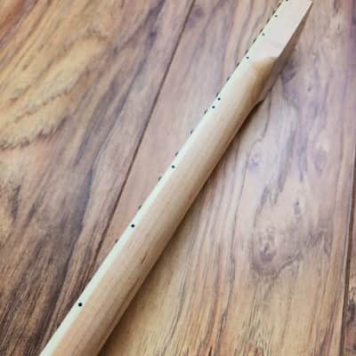 Stratocaster Compatible Bound Maple Neck with Pearl Block inlays Nitro Satin image 6