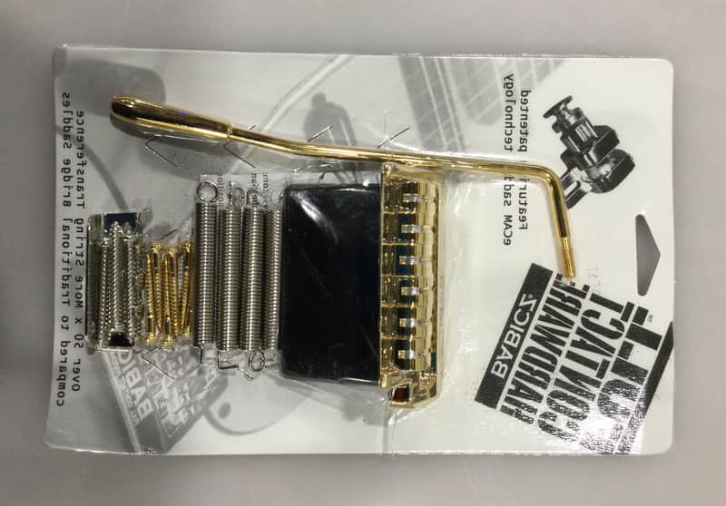 Babicz Full Contact Hardware FCHSTRATGDP Strat Tremolo Bridge Gold image 1