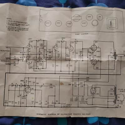 COLLECTORS! Silvertone 1482 Amp Manual & Schematic 1960s USA image 4