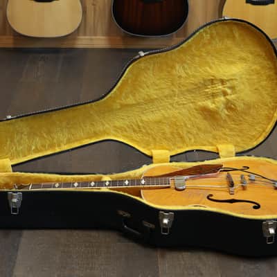 1948 Epiphone Triumph w/ DeArmond Guitar Mike Archtop Guitar Natural + HSC image 21