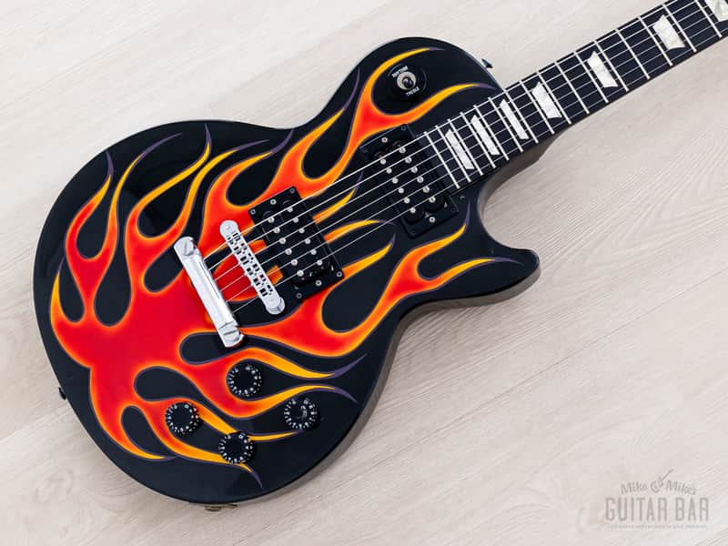 1997 Gibson Les Paul Studio Tak Matsumoto Fireball Flame w/ Case, Yamano image 1
