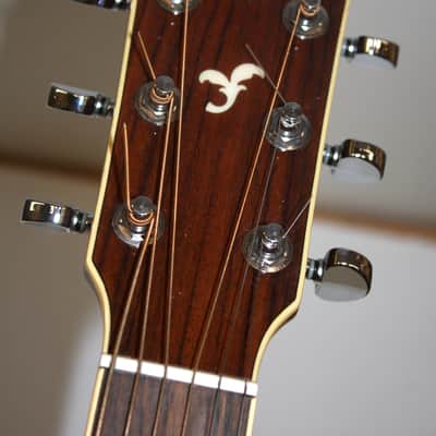 2006 Yamaha FG730S Solid Top Acoustic Guitar Natural With Hard Shell Case image 9
