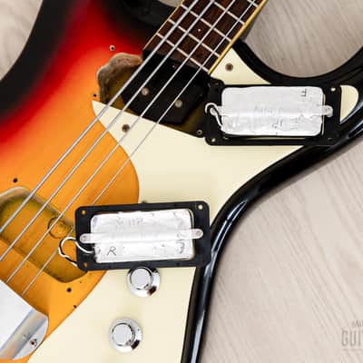 2000s Mosrite USA Mark I 1964 Custom Ventures Model Bass Sunburst w/ Vintage Case, Fillmore Japan image 18