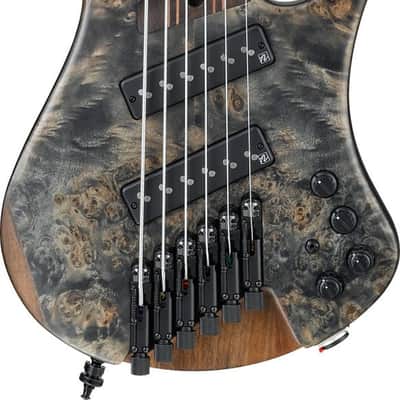 Ibanez EHB1506MS-BIF Bass Workshop EHB Electric Bass 6-String Multi Scale - Black Ice Flat + Gig Bag PGPGB image 7