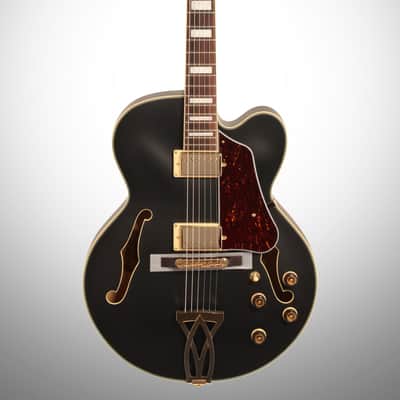 Ibanez AF75G Artcore Hollowbody Electric Guitar, Black Flat image 2