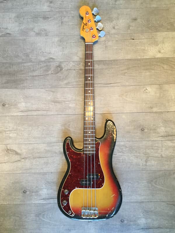 Fender Precision Bass  1969 3 Tone Sunburst LEFTY! image 1