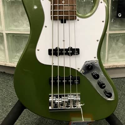 Sadowsky MetroExpress 21-Fret Vintage J/J Bass, Morado Fingerboard, 5-String Sage Green Metallic image 1