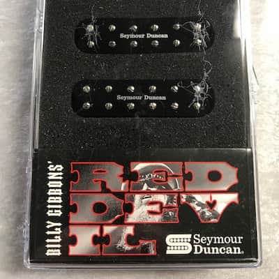 Seymour Duncan Billy Gibbons Red Devil Single Coil Strat Sized Pickup Set Black ( 3 STRING SETS ) image 2