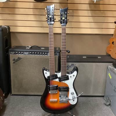 1960s Mosrite Joe Maphis Double Neck 6/12 Sunburst image 3