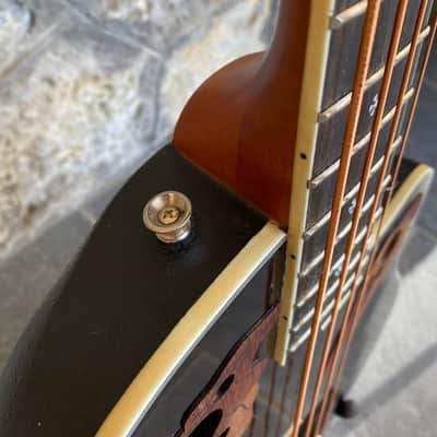 Harley Benton HBO-850 BK — Acoustic-Electric Bass Guitar, Black, HSY-400D Preamp + Video Demo image 11