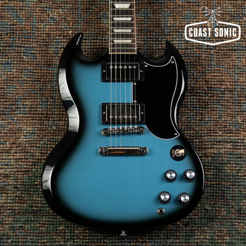 2024 Gibson SG Standard '61 Reissue Pelham Blue Burst Custom Color, with case