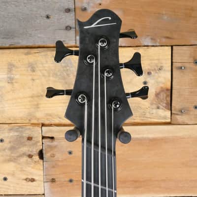 Legator Helio 5 String Bass - Multi-Scale Black Burl image 6