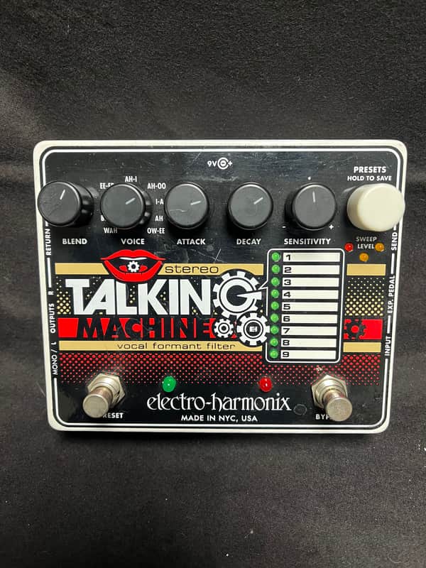 Electro-Harmonix Stereo Talking Machine Vocal Formant Filter Pedal