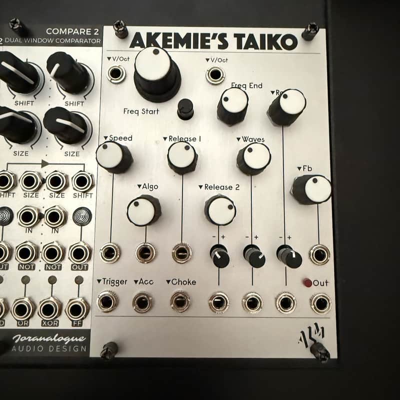 ALM/Busy Circuits ALM015 Akemie's Taiko Drum Voice Eurorack Synth Module 2021 - Present - Silver image 1