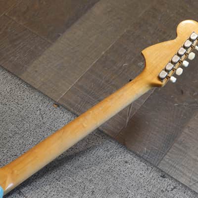 1966 Fender Mustang Electric Guitar Daphne Blue + OHSC image 17