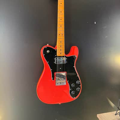 Fender Telecaster Custom Orange Solid Body Electric Guitar 2010s - Gloss Red-Orange image 1