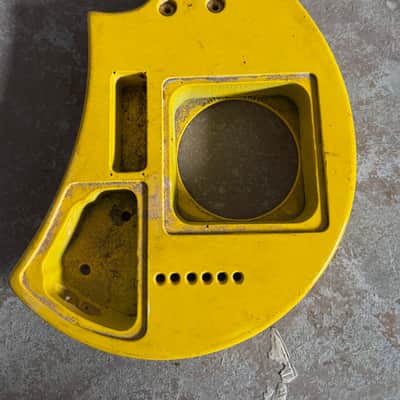 Yellow Custom Mini Electric Guitar Solid Body image 3