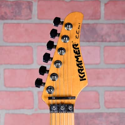 Kramer Elliot Easton Pro 1 1987 Seafoam /Neon Pink Guard andPickups w/OHSC image 10