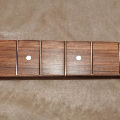 WD Music SNVSVPF Lic. Fender Pau Ferro Stratocaster Neck Vintage Amber Gloss Poly Soft V Profile #2 image 5