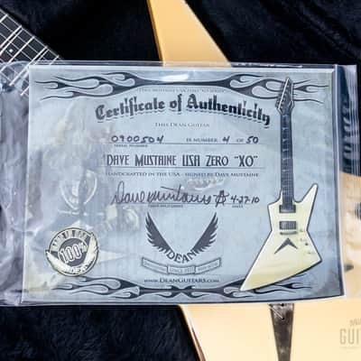 2010 Dean Custom Shop USA Dave Mustaine Zero “XO” Limited Edition 1 of 50, Signed w/ Case, CoA image 19