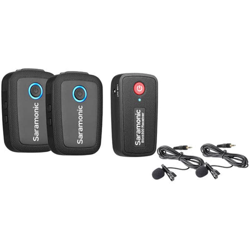 Saramonic Blink 500 B2 2-Person Digital Camera-Mount Wireless Omni Lavalier 2.4 GHz Microphone System image 1