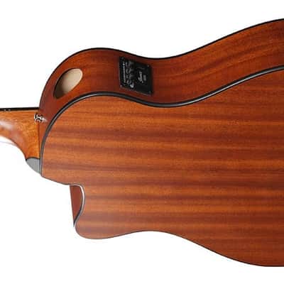 Ibanez AAM50CE Advanced Acoustic Auditorium Acoustic-electric Guitar - Coral Red Burst image 10