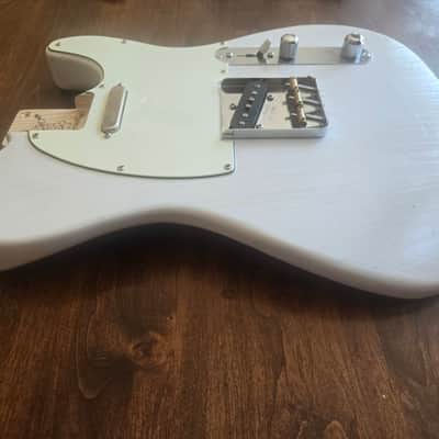 Warmoth Nitro Blonde Telecaster Body, Ash, Fully Loaded! 2020's - White Blonde image 3
