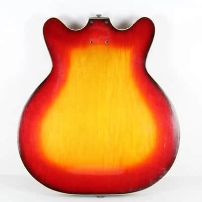 1967 Vintage Fender Coronado II XII Sunburst BODY USA 1960s Early-CBS image 4