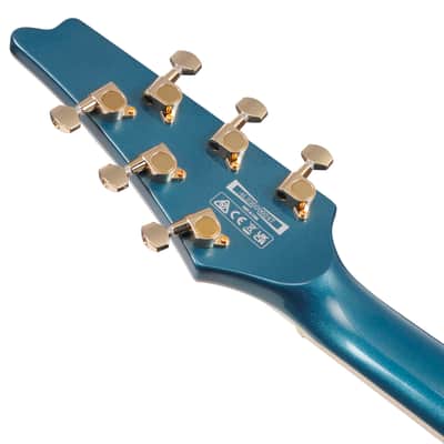 Ibanez Iceman IC420 Electric Guitar with Bag - Antique Blue Metallic image 9