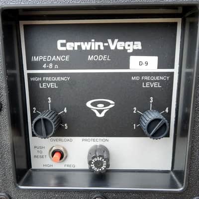 Cerwin-Vega D-9 vintage speakers just refoamed 152WR woofers image 6