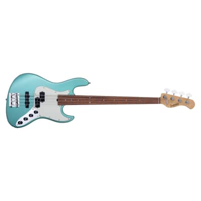 Sadowsky MetroExpress 21 Fret Hybrid PJ Bass 4 String, Sage Green Metallic, Morado Board image 3