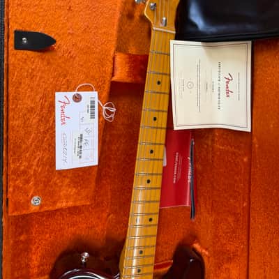 Fender American Vintage II 1977 Telecaster Custom Guitar, Maple Neck, Wine +Case image 13