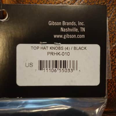 Gibson PRHK-010 Top Hat Knobs (Black) (4 pcs.) image 3
