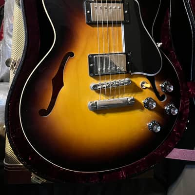 Gibson Custom Shop ES-339 fat neck 2012 - Antique Vintage Sunburst image 1