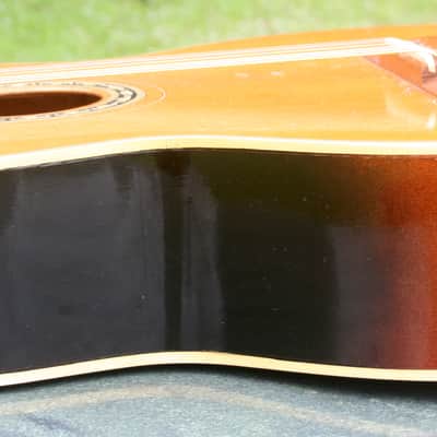 Yamaha Nippon Gakki Dynamic ALL Solid Guitar No.40A Red Label  1963 Natural+Original Hard Case image 16
