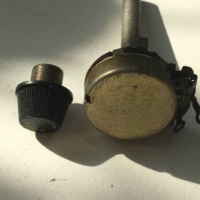 Vintage Taiwan Extra Long Shaft Potentiometer Amp Pot + Fender Fuse Twist Cap image 2