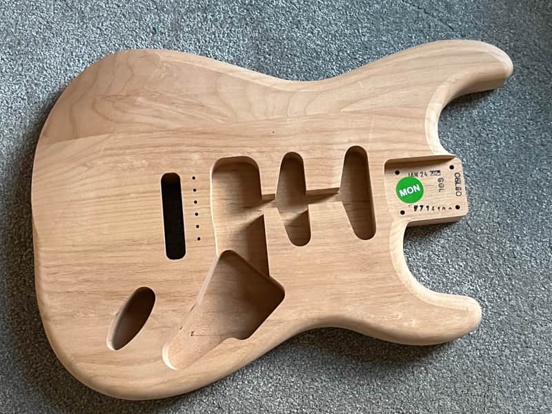 Fender American vintage style Stratocaster guitar body unfinished alder image 1