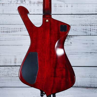 Ibanez IC420FM Iceman Electric Guitar w/Bag | Transparent Blue Gradation image 2